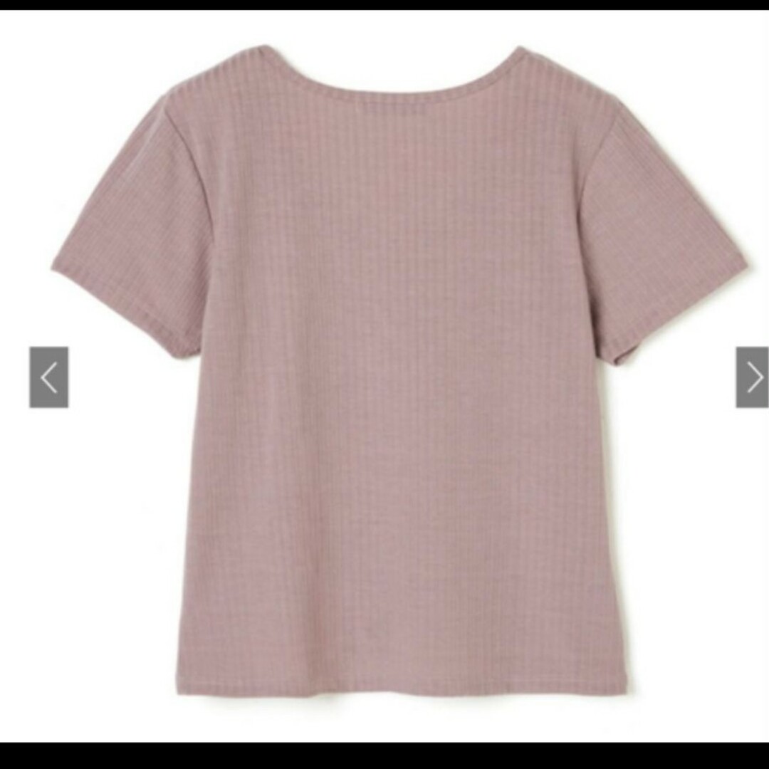 GRL(グレイル)のGRL   テレコベーシックVネックTシャツ レディースのトップス(Tシャツ(半袖/袖なし))の商品写真