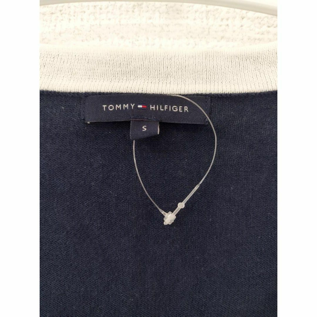 TOMMY HILFIGER(トミーヒルフィガー)の【極美品】TOMMYHILFIGER レディース カーディガン S ネイビー レディースのトップス(カーディガン)の商品写真