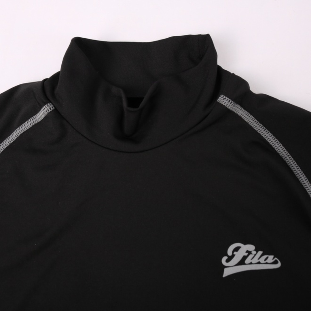 FILA(フィラ)のフィラ 長袖Ｔシャツ コンプレッションインナー スポーツウエア ジムウエア レディース Mサイズ ブラック FILA レディースのトップス(Tシャツ(長袖/七分))の商品写真