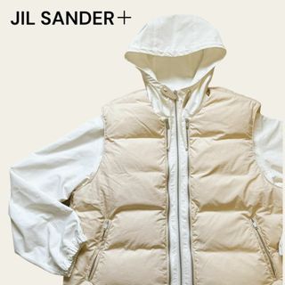 ジルサンダー(Jil Sander)のジルサンダープラス フードダウンジャケット ダウンベスト マウンテンパーカー(ダウンジャケット)