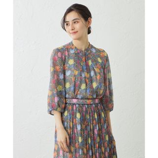 アマカ(AMACA)の【LIBERTY】AMALIA TULIPスタンドカラーブラウス(シャツ/ブラウス(長袖/七分))