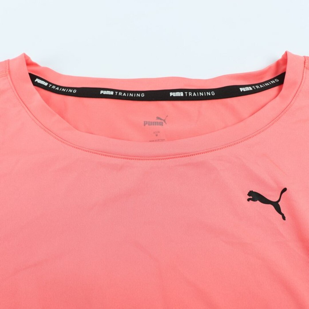 PUMA(プーマ)のプーマ 半袖Tシャツ トップス カットソー スポーツウエア ジムウエア レディース Mサイズ ピンク PUMA レディースのトップス(Tシャツ(半袖/袖なし))の商品写真