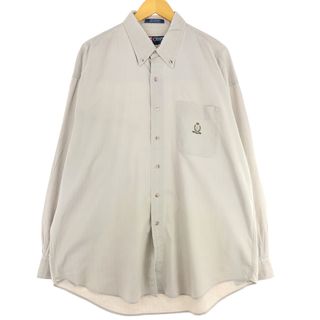 ラルフローレン(Ralph Lauren)の古着 90年代 ラルフローレン Ralph Lauren CHAPS チャップス 長袖 ボタンダウンシャツ メンズXL ヴィンテージ /eaa433675(シャツ)