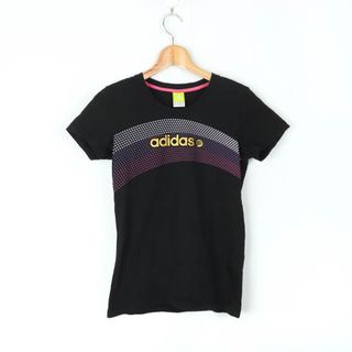 アディダス(adidas)のアディダス 半袖Tシャツ トップス カットソー スポーツウエア ジムウエア NEO レディース Mサイズ ブラック adidas(Tシャツ(半袖/袖なし))