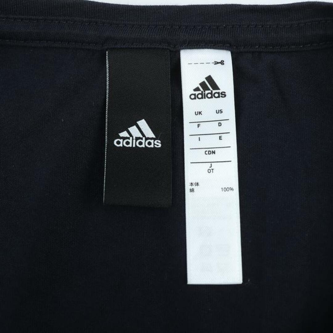 adidas(アディダス)のアディダス 半袖Tシャツ トップス カットソー スポーツウエア ジムウエア レディース OTサイズ ネイビー adidas レディースのトップス(Tシャツ(半袖/袖なし))の商品写真