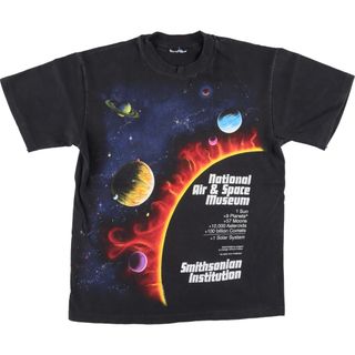 ヘインズ(Hanes)の古着 90年代 ヘインズ Hanes 宇宙柄 惑星柄  プリントTシャツ メンズS ヴィンテージ /eaa436317(Tシャツ/カットソー(半袖/袖なし))