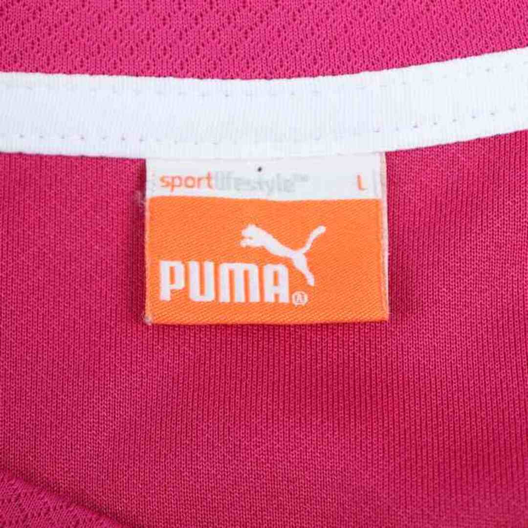 PUMA(プーマ)のプーマ 半袖Tシャツ トップス カットソー スポーツウエア ジムウエア レディース Lサイズ ピンク PUMA レディースのトップス(Tシャツ(半袖/袖なし))の商品写真