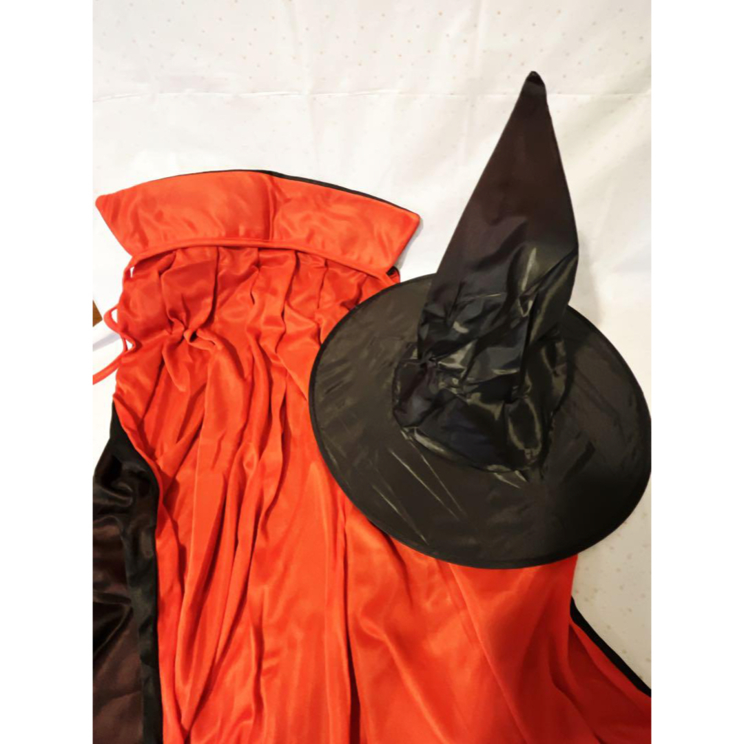 ⭕️最終お値下げ❣️ハロウィン コスプレ マント 帽子付き 魔女 ハロウィン  エンタメ/ホビーのコスプレ(衣装)の商品写真