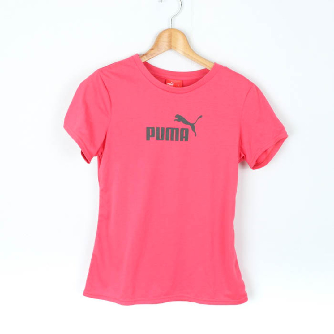 PUMA(プーマ)のプーマ 半袖Tシャツ トップス カットソー スポーツウエア ジムウエア レディース Lサイズ ピンク PUMA レディースのトップス(Tシャツ(半袖/袖なし))の商品写真