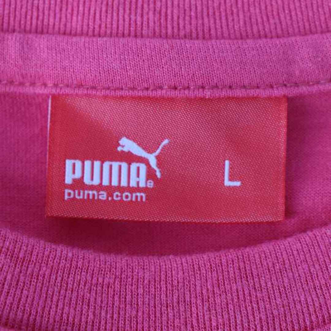 PUMA(プーマ)のプーマ 半袖Tシャツ トップス カットソー スポーツウエア ジムウエア レディース Lサイズ ピンク PUMA レディースのトップス(Tシャツ(半袖/袖なし))の商品写真