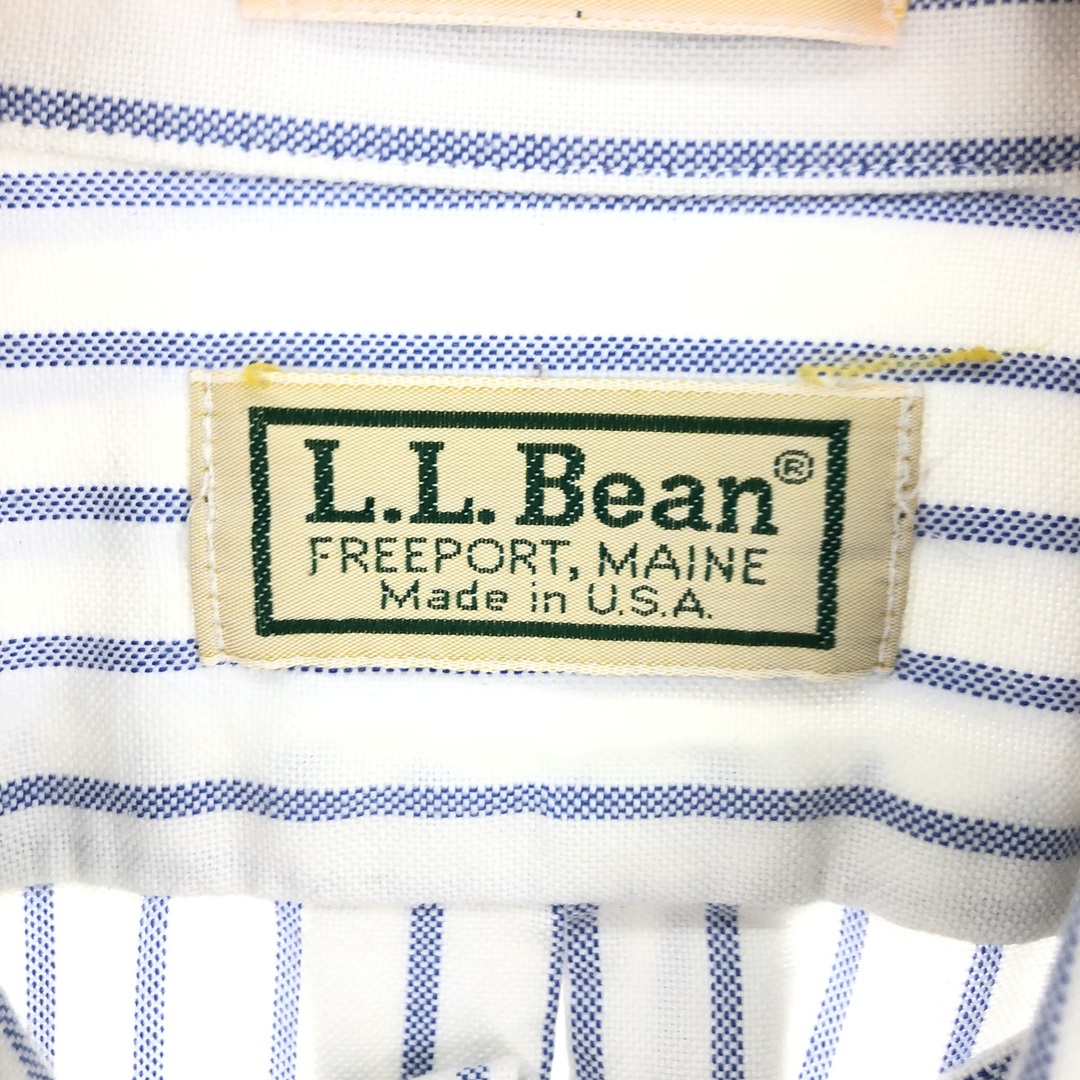 L.L.Bean(エルエルビーン)の古着 80~90年代 エルエルビーン L.L.Bean 長袖 ボタンダウンストライプシャツ USA製 メンズXL ヴィンテージ /eaa433883 メンズのトップス(シャツ)の商品写真