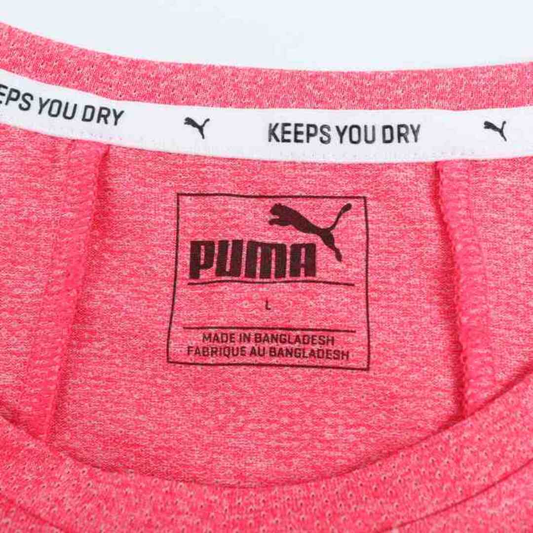 PUMA(プーマ)のプーマ 半袖Tシャツ トップス カットソー スポーツウエア ジムウエア レディース Lサイズ レッド PUMA レディースのトップス(Tシャツ(半袖/袖なし))の商品写真