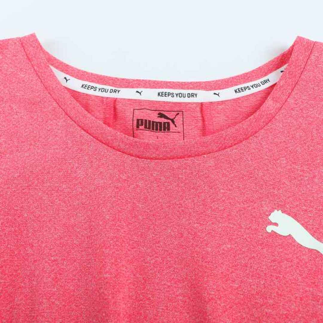 PUMA(プーマ)のプーマ 半袖Tシャツ トップス カットソー スポーツウエア ジムウエア レディース Lサイズ レッド PUMA レディースのトップス(Tシャツ(半袖/袖なし))の商品写真