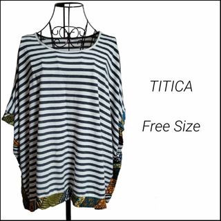 チチカカ(titicaca)の☆チチカカ☆ボーダー☆カットソー☆Tシャツ☆Free Size☆(Tシャツ(半袖/袖なし))