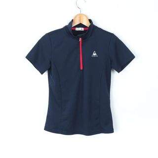 ルコックスポルティフ(le coq sportif)のルコックスポルティフ 半袖Tシャツ トップス スポーツウエア ジムウエア レディース Mサイズ ネイビー le coq sportif(Tシャツ(半袖/袖なし))