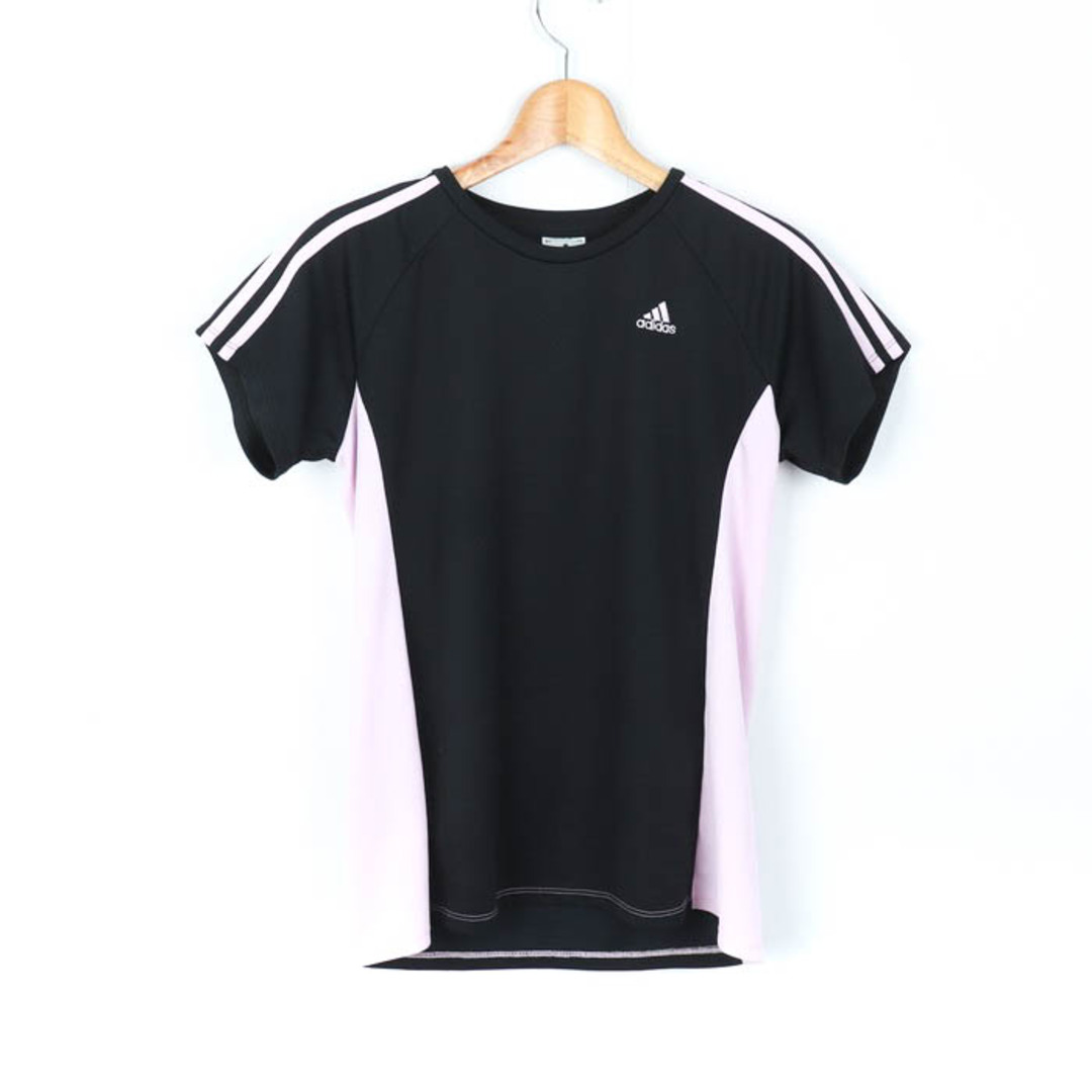 adidas(アディダス)のアディダス 半袖Tシャツ トップス スポーツウエア ジムウエア レディース OTサイズ ブラック adidas レディースのトップス(Tシャツ(半袖/袖なし))の商品写真