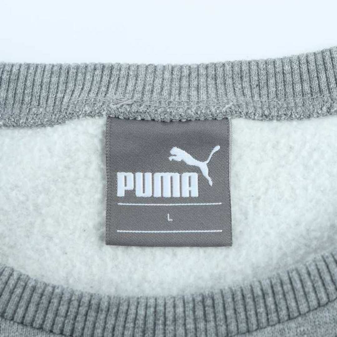 PUMA(プーマ)のプーマ スウェット トップス カットソー スポーツウエア ジムウエア 裏起毛 レディース Lサイズ グレー PUMA レディースのトップス(トレーナー/スウェット)の商品写真