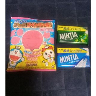 アサヒグループショクヒン(アサヒグループ食品)のミンティア２個、チョコつくっちゃおいちご(菓子/デザート)