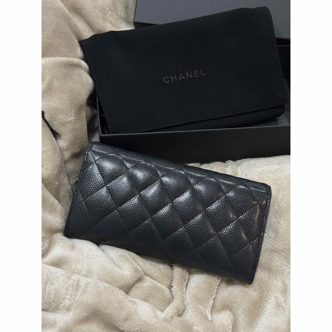 CHANEL(シャネル)のシャネル　ロングウォレット　キャビアスキン レディースのファッション小物(財布)の商品写真