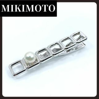 MIKIMOTO　ミキモト　ネクタイピン　本真珠　パール　シルバー　7.0mm