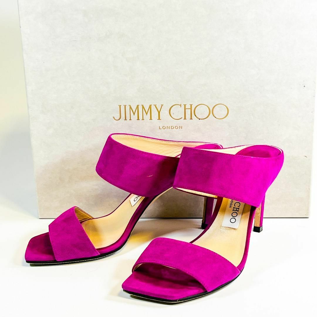 JIMMY CHOO(ジミーチュウ)のJIMMY CHOO ミュール 紫 レディースの靴/シューズ(サンダル)の商品写真