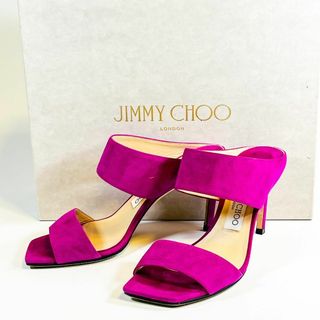 ジミーチュウ(JIMMY CHOO)のJIMMY CHOO ミュール 紫(サンダル)