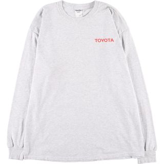 ジャージーズ(JERZEES)の古着 ジャージーズ Jerzees TOYOTA トヨタ アドバタイジング ロングTシャツ ロンT メンズXL /eaa435884(Tシャツ/カットソー(半袖/袖なし))