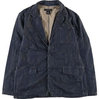 カルバンクライン(Calvin Klein)の古着 カルバンクライン Calvin klein JEANS デニムテーラードジャケット メンズXL /eaa435608(Gジャン/デニムジャケット)