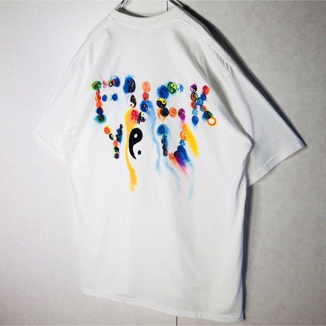 Supreme(シュプリーム)の【希少デザイン】シュプリーム 陰陽グラフィック デカロゴ 定番カラー XLサイズ メンズのトップス(Tシャツ/カットソー(半袖/袖なし))の商品写真