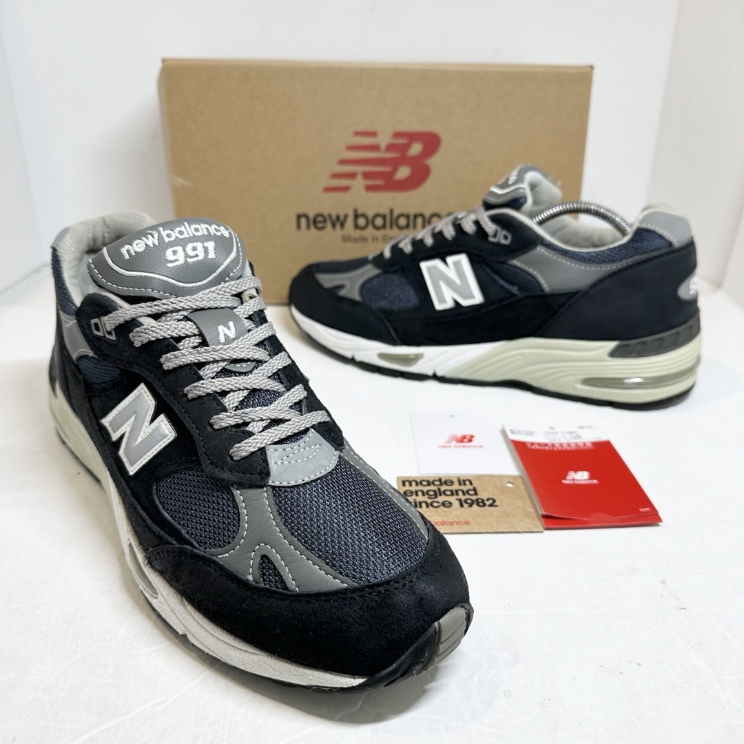 New Balance(ニューバランス)のニューバランス★M991NV★イングランド/UK★ネイビー/紺×グレー★箱★26 メンズの靴/シューズ(スニーカー)の商品写真