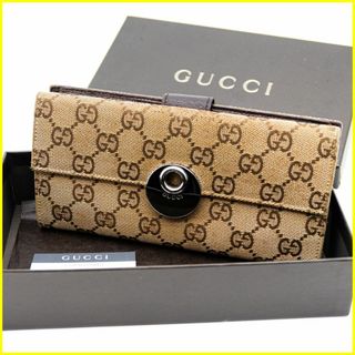 グッチ(Gucci)の★定番★ [箱付] グッチ 長財布 Wホック GGキャンバス(財布)