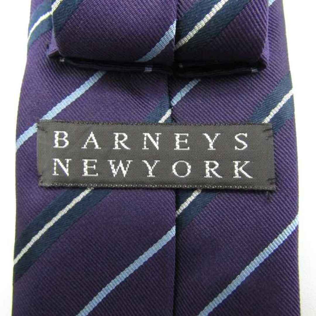 BARNEYS NEW YORK(バーニーズニューヨーク)のバーニーズニューヨーク ブランドネクタイ ストライプ柄 シルク 日本製 メンズ ネイビー BARNEYS NEWYORK メンズのファッション小物(ネクタイ)の商品写真