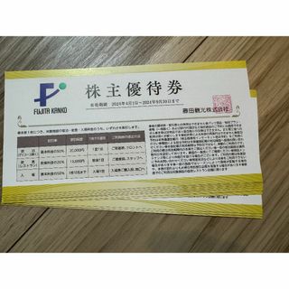 藤田観光 株主優待 株主優待券 １０枚セット(その他)