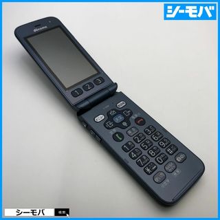 フジツウ(富士通)のガラホ らくらくホン F-01M SIMフリー ネイビー 未使用 1250(携帯電話本体)