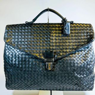 ボッテガヴェネタ(Bottega Veneta)のBOTTEGA VENETA ビジネスバッグ イントレチャート カーフ 黒(ビジネスバッグ)