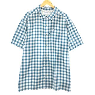 コロンビア(Columbia)の古着 コロンビア Columbia PFG チェック柄 半袖 フィッシングシャツ メンズXXL /eaa436739(シャツ)