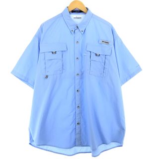 コロンビア(Columbia)の古着 コロンビア Columbia PFG  BAHAMA 半袖 ボタンダウン フィッシングシャツ メンズXL /eaa436741(シャツ)