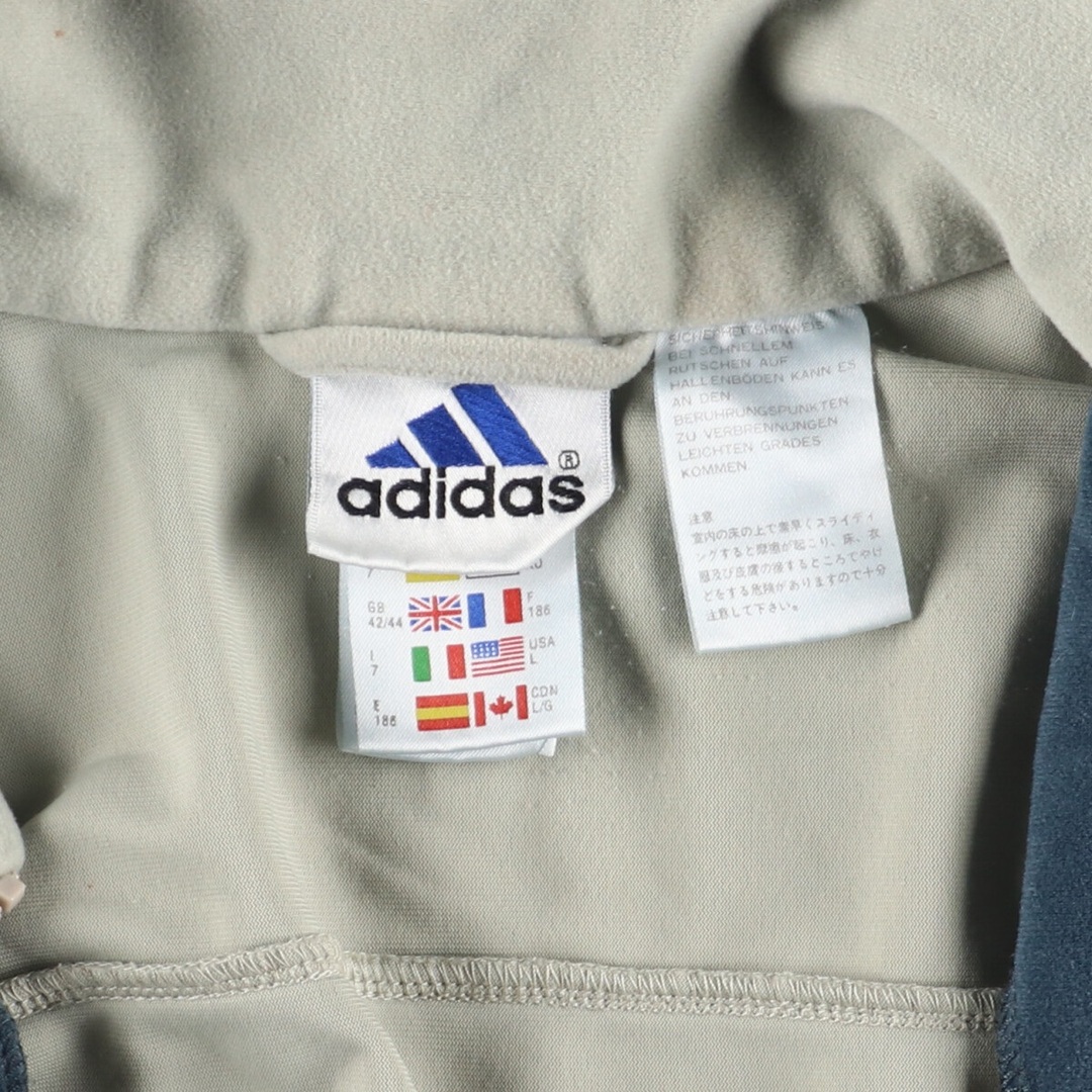 adidas(アディダス)の古着 90年代 アディダス adidas ベロアジャージ トラックジャケット メンズL ヴィンテージ /eaa436527 メンズのジャケット/アウター(その他)の商品写真