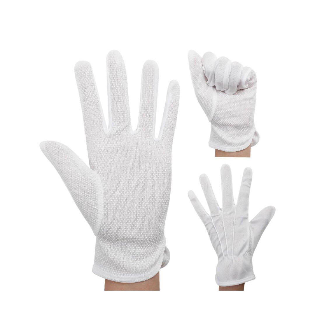 綿手袋 綿100% コットン手袋 通気性 運転 作業用 検品用 掃除 左右兼用 レディースのファッション小物(手袋)の商品写真