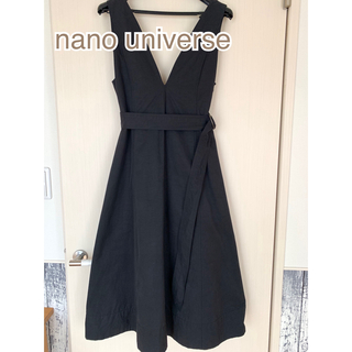 ナノユニバース(nano・universe)のナノユニバース/ワンピース/36、Sサイズ/ブラック(ひざ丈ワンピース)