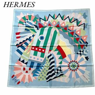 エルメス(Hermes)のエルメス HERMES スカーフ カレ90 CHEVAL DE FETE(バンダナ/スカーフ)