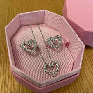 スワロフスキー(SWAROVSKI)のスワロフスキー　una セット　シルバー(ネックレス)