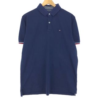 トミーヒルフィガー(TOMMY HILFIGER)の古着 トミーヒルフィガー TOMMY HILFIGER 半袖 ポロシャツ メンズM /eaa430731(ポロシャツ)