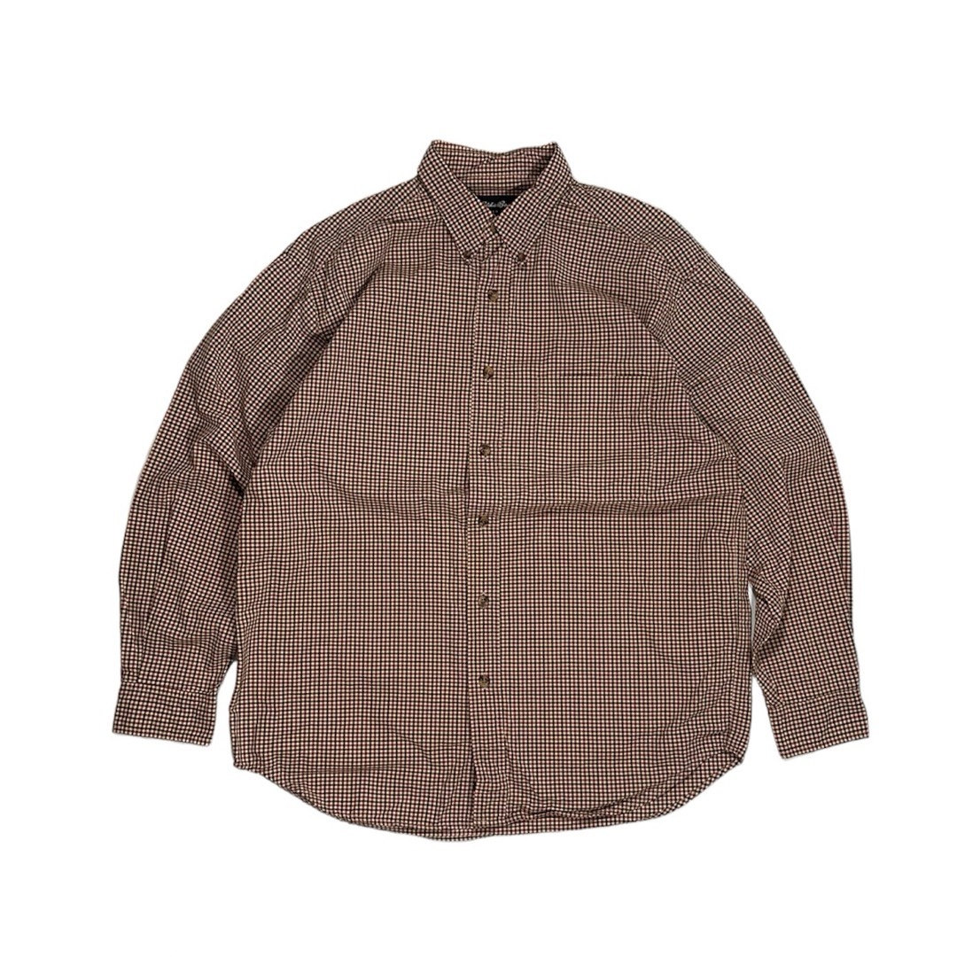 Eddie Bauer(エディーバウアー)の00s eddie bauer l/s shirt brown check メンズのトップス(シャツ)の商品写真