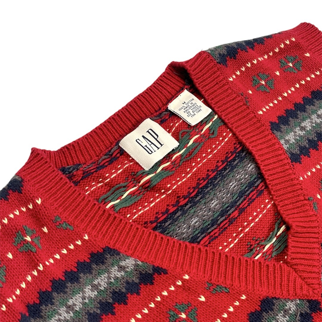 GAP(ギャップ)のold gap knit vest red メンズのトップス(ベスト)の商品写真