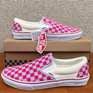 ヴァンズ(VANS)の【極希少】VANS SLIP ON "TPPL/RED CHK"(スリッポン/モカシン)