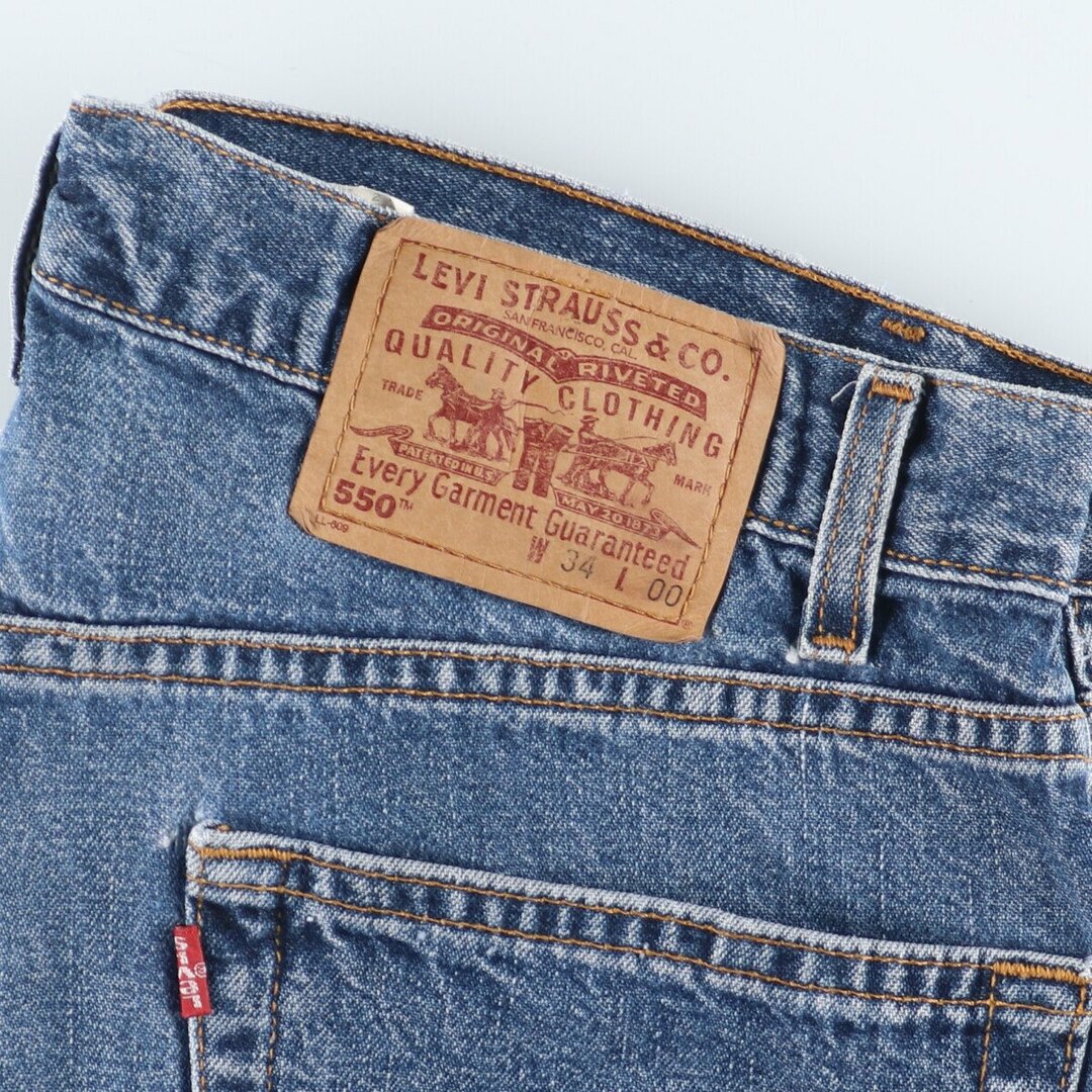 Levi's(リーバイス)の古着 90年代 リーバイス Levi's 550 RELAXED FIT デニムショーツ ハーフパンツ メンズw34 ヴィンテージ /eaa425716 メンズのパンツ(ショートパンツ)の商品写真