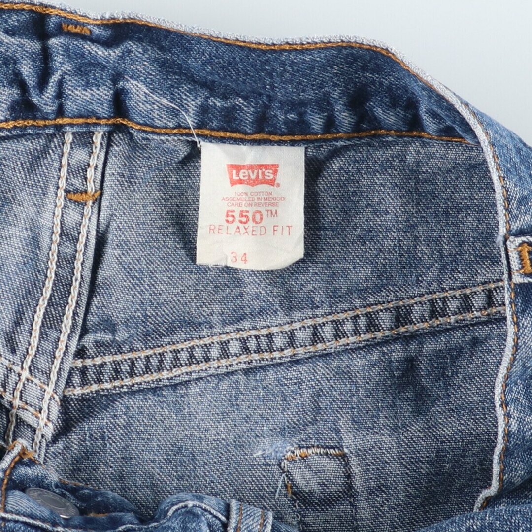 Levi's(リーバイス)の古着 90年代 リーバイス Levi's 550 RELAXED FIT デニムショーツ ハーフパンツ メンズw34 ヴィンテージ /eaa425716 メンズのパンツ(ショートパンツ)の商品写真