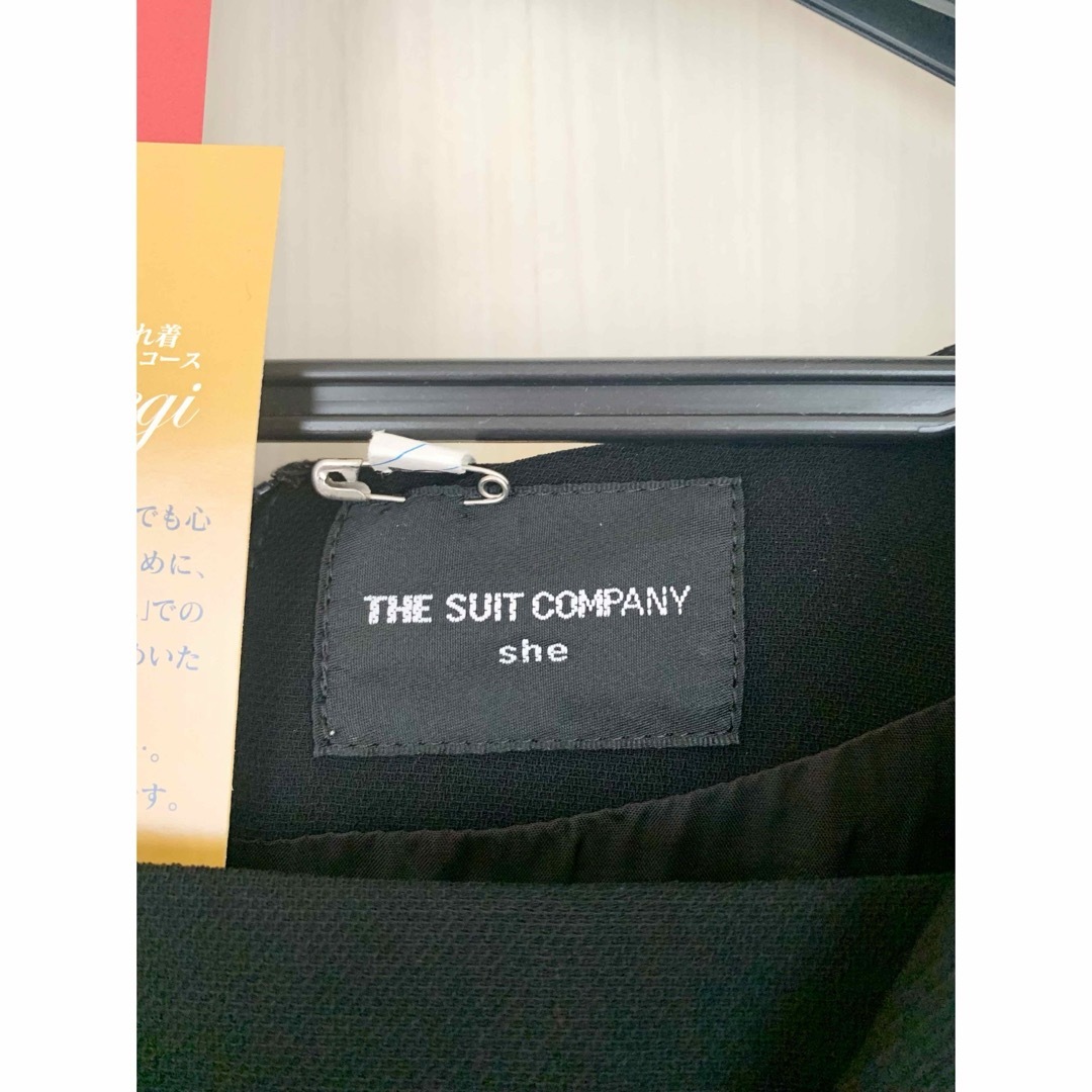 THE SUIT COMPANY(スーツカンパニー)のスーツカンパニー/ブラックフォーマルワンピーススーツ/サイズ38、M/礼服、喪服 レディースのフォーマル/ドレス(礼服/喪服)の商品写真