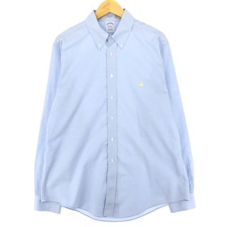 ブルックスブラザース(Brooks Brothers)の古着 ブルックスブラザーズ Brooks Brothers Est.1818 長袖 ボタンダウンシャツ メンズL /eaa435403(シャツ)